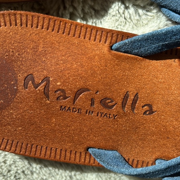 MARIELLA suede thong sandal with crystal accents - size 9 - Picture 5 of 5